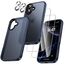 UniqueMe für iPhone 16 Hülle, 5-in-1-Set Handyhülle für iPhone 16 Case Rundumschutz Schutzhülle Cover,1 Handyhülle & 2 Schutzfolie & 2 Kameraschutz - Matt Blau