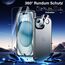 UniqueMe für iPhone 15 Hülle, 5-in-1-Set Handyhülle für iPhone 15 Case Rundumschutz Schutzhülle Cover,1 Handyhülle & 2 Schutzfolie & 2 Kameraschutz - Matt Grau