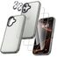 UniqueMe für iPhone 16 Hülle, 5-in-1-Set Handyhülle für iPhone 16 Case Rundumschutz Schutzhülle Cover,1 Handyhülle & 2 Schutzfolie & 2 Kameraschutz - Matt Grau