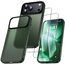 UniqueMe für iPhone 17 Pro Hülle - Handyhülle für iPhone 17 Pro Case, Rundumschutz Hülle Set Schutzhülle Cover, 1 Handyhülle & 2 Schutzfolie - Matt Grün