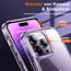 UniqueMe für iPhone 14 Pro Max Hülle, 5-in-1-Set Handyhülle für iPhone 14 Pro Max Case Rundumschutz Schutzhülle Cover, 1 Handyhülle & 2 Schutzfolie & 2 Kameraschutz - Transparent