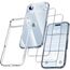UniqueMe für iPhone Air Hülle - Handyhülle für iPhone 17 Air Case, Rundumschutz Hülle Set Schutzhülle Cover, 1 Handyhülle & 2 Schutzfolie - Transparent