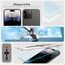 Spigen Glas.tR EZ Fit Schutzfolie kompatibel mit iPhone 14 Pro, 2 Stück, Kratzfest, 9H Härte Folie