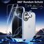 UniqueMe für iPhone 16 Hülle, 5-in-1-Set Handyhülle für iPhone 16 Case Rundumschutz Schutzhülle Cover,1 Handyhülle & 2 Schutzfolie & 2 Kameraschutz - Matt Hellblau