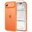 TAURI für iPhone Air Hülle 6,5" mit Panzer Schutz Glas Folie, Vollständiger Kameraschutz, [Anti-Vergilbung] Stoßfest Militärstandard Transparent Handyhülle für 17 Air - Matt Orange