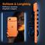 TAURI für iPhone Air Hülle 6,5" mit Panzer Schutz Glas Folie, Vollständiger Kameraschutz, [Anti-Vergilbung] Stoßfest Militärstandard Transparent Handyhülle für 17 Air - Matt Orange