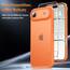 TAURI für iPhone Air Hülle 6,5" mit Panzer Schutz Glas Folie, Vollständiger Kameraschutz, [Anti-Vergilbung] Stoßfest Militärstandard Transparent Handyhülle für 17 Air - Matt Orange