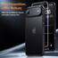 TAURI für iPhone Air Hülle 6,5" mit Panzer Schutz Glas Folie, Vollständiger Kameraschutz, [Anti-Vergilbung] Stoßfest Militärstandard Transparent Handyhülle für 17 Air - Matt Schwarz