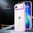 TAURI für iPhone Air Hülle 6,5" mit Panzer Schutz Glas Folie, Vollständiger Kameraschutz, [Anti-Vergilbung] Stoßfest Militärstandard Transparent Handyhülle für 17 Air - Rosa