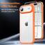 TAURI für iPhone Air Hülle 6,5" mit Panzer Schutz Glas Folie, Vollständiger Kameraschutz, [Anti-Vergilbung] Stoßfest Militärstandard Transparent Handyhülle für 17 Air - Orange