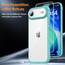 TAURI für iPhone Air Hülle 6,5" mit Panzer Schutz Glas Folie, Vollständiger Kameraschutz, [Anti-Vergilbung] Stoßfest Militärstandard Transparent Handyhülle für 17 Air - Grün
