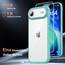 TAURI für iPhone Air Hülle 6,5" mit Panzer Schutz Glas Folie, Vollständiger Kameraschutz, [Anti-Vergilbung] Stoßfest Militärstandard Transparent Handyhülle für 17 Air - Grün