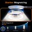 TAURI für iPhone 11 Hülle 6,1" mit Panzer Schutz Glas Folie, Kompatibel mit MagSafe, Schutz nach Militärstandard, [Anti-Vergilbung] Stoßfest Magnetisch Handyhülle - Durchsichtig
