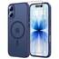 TAURI für iPhone 17 Hülle 6,3" mit Panzer Schutz Glas Folie, Kompatibel mit MagSafe, Schutz nach Militärstandard, [Anti-Vergilbung] Stoßfest Transparent Magnetisch Handyhülle - Matt Marineblau