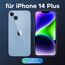 TAURI für iPhone 14 Plus Hülle 6,7" mit Panzer Schutz Glas Folie, Kompatibel mit MagSafe, Schutz nach Militärstandard, [Anti-Vergilbung] Stoßfest Magnetisch Handyhülle - Durchsichtig