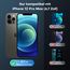 TAURI für iPhone 12 Pro Max Hülle 6,7" mit Panzer Schutz Glas Folie, Kompatibel mit MagSafe, Schutz nach Militärstandard, [Anti-Vergilbung] Stoßfest Magnetisch Handyhülle - Schwarz
