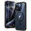TAURI für iPhone 15 Pro Hülle 6,1" mit Panzer Schutz Glas Folie, Kompatibel mit MagSafe, Schutz nach Militärstandard, [Anti-Vergilbung] Stoßfest Magnetisch Handyhülle - Schwarz