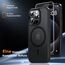TAURI für iPhone 15 Pro Hülle 6,1" mit Panzer Schutz Glas Folie, Kompatibel mit MagSafe, Schutz nach Militärstandard, [Anti-Vergilbung] Stoßfest Magnetisch Handyhülle - Matt Schwarz