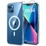 TAURI für iPhone 13 Mini Hülle 5,4" mit Panzer Schutz Glas Folie, Kompatibel mit MagSafe, Schutz nach Militärstandard, [Anti-Vergilbung] Stoßfest Magnetisch Handyhülle - Durchsichtig