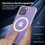 TAURI für iPhone 14 Pro Max Hülle 6,7" mit Panzer Schutz Glas Folie und Kameraschutz, Kompatibel mit MagSafe, [Anti-Vergilbung] Stoßfest Magnetisch Handyhülle - Durchsichtig