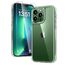 TAURI für iPhone 13 Pro Max Hülle 6,7" mit Panzer Schutz Glas Folie, Schutz nach Militärstandard, [Anti-Vergilbung] Stoßfest Transparent Handyhülle - Durchsichtig
