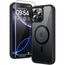 TAURI für iPhone 16 Pro Max Hülle 6,9" mit Panzer Schutz Glas Folie, Kompatibel mit MagSafe, Schutz nach Militärstandard, [Anti-Vergilbung] Stoßfest Magnetisch Handyhülle - Schwarz