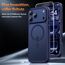 TAURI für iPhone 17 Pro Hülle 6,3" mit Panzer Schutz Glas Folie, Kompatibel mit MagSafe, Vollständiger Kameraschutz, Stoßfest Militärstandard Magnetisch Handyhülle - Matt Marineblau
