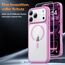 TAURI für iPhone 17 Pro Hülle 6,3" mit Panzer Schutz Glas Folie, Kompatibel mit MagSafe, Vollständiger Kameraschutz, Stoßfest Militärstandard Magnetisch Handyhülle - Rosa