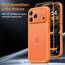TAURI für iPhone 17 Pro Max Hülle 6,9" mit Panzer Schutz Glas Folie, Vollständiger Kameraschutz, [Anti-Vergilbung] Stoßfest Militärstandard Transparent Handyhülle - Matt Orange