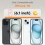 TOCOL für iPhone 15 für Panzerglas, Full Screen Automatische Installation 9H Folie Stoßfest Kratzfest Anti-Fingerabdruck Anti-Bläschen Schutzfolie für iPhone 15 6,1 Zoll, Kompatibel mit Hülle, 2 Stück