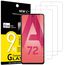 NEW'C 3 Stück für Samsung Galaxy A72 / A72 5G für Panzerglas, Frei von Kratzern, 9H Härte, HD Displayschutzfolie, 0.33mm Ultra-klar, Ultrabeständig