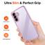 ivoler Nie Vergilbung Klar Hülle für Samsung Galaxy A37 5G mit Stoßfest Schutzecken,1 Handyhülle mit 3 Stück Panzer Schutz Glas, [Militärischer Schutz] Transparent Schutzhülle Dünn Case -Lila