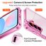 ivoler Nie Vergilbung Klar Hülle für Samsung Galaxy A56 5G mit Stoßfest Schutzecken, 1 Handyhülle mit 2 Stück Panzer Schutz Glas, [Militärischer Schutz] Transparent Schutzhülle Dünn Case - Rosa
