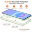 ivoler Nie Vergilbung Klar Hülle für Samsung Galaxy A57 5G, 1 Handyhülle mit 2 Stück Panzer Schutz Glas, [Militärischer Schutz] Stoßfest Grün Schutzhülle Dünn Durchsichtige Case - Grün