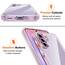 ivoler Nie Vergilbung Klar Hülle für Samsung Galaxy A37 5G mit Stoßfest Schutzecken,1 Handyhülle mit 3 Stück Panzer Schutz Glas, [Militärischer Schutz] Transparent Schutzhülle Dünn Case -Lila