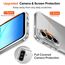 ivoler Nie Vergilbung HD Klar Hülle für Samsung Galaxy A17 4G / A17 5G, mit 2 Stück Panzer Schutz Glas, Militärischer Stoßfest Kratzfest Transparent Schutzhülle Dünn Durchsichtige Case - Titan Natur