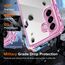 ivoler Nie Vergilbung Klar Hülle für Samsung Galaxy A37 5G mit Stoßfest Schutzecken,1 Handyhülle mit 3 Stück Panzer Schutz Glas, [Militärischer Schutz] Transparent Schutzhülle Dünn Case -Rosa