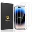 UNBREAKcable Panzer Schutz Glas für iPhone 14 Pro [3 Stück] Schutzfolie, 9H Härte Schutzglas, 2.5D Double Defense Displayschutzfolie, Kratzfest, Anti-Fingerprint und blasenfrei