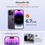 UNBREAKcable Panzer Schutz Glas iPhone 14 Pro Max [3 Stück] Schutzfolie, 9H Härte Schutzglas, 2.5D Double Defense Displayschutzfolie, Kratzfest, Anti-Fingerprint und blasenfrei
