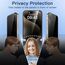 JETech Sichtschutz Full Screen für iPhone 15 Pro Max 6,7 Zoll, Schwarzer Rand Anti-Spy Panzer Schutz Glas Folie mit Einfacher Installationswerkzeug, Hülle-Freundlich, 2 Stück
