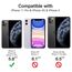 JETech Sichtschutz Full Screen für iPhone 11 Pro/X/XS 5,8 Zoll, Anti-Spy Panzer Schutz Glas Folie Schutzfolie, Kante zu Kante Displayschutz Hat Keinen Einfluss auf die Hülle, 2 Stück