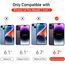 ivoler 3+3 Stück Panzer Schutz Glas Kompatibel für iPhone 14 Pro Max 6.7 Zoll, 3 Stücke Schutzfolie Mit 3 Stück Kameraschutz und Positionierhilfe, 9H Härte, HD Klar, Anti-Kratz, Anti-Bläschen