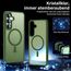 UniqueMe für Samsung Galaxy S25 Hülle - Handyhülle für Samsung Galaxy S25 Case, 5 in 1 Set Rundumschutz Schutzhülle Cover,1 Handyhülle & 2 Schutzfolie & 2 Kameraschutz - Matt Grün