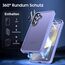 UniqueMe für Samsung Galaxy S24 Hülle, 5-in-1-Set Handyhülle für Samsung Galaxy S24 Case Rundumschutz Schutzhülle Cover,1 Handyhülle & 2 Schutzfolie & 2 Kameraschutz - Matt Lila