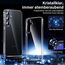 UniqueMe für Samsung Galaxy S24 FE Hülle, 5-in-1-Set Handyhülle für Samsung Galaxy S24 FE Case Rundumschutz Schutzhülle Cover,1 Handyhülle & 2 Schutzfolie & 2 Kameraschutz - Transparent