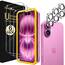 ivoler 3+3 Stück Panzer Schutz Glas für iPhone 16 Plus, 3 Stücke Schutzfolie Mit 3 Stück Kameraschutz und Positionierhilfe, 9H Härte, HD Klar, Anti-Kratz, Anti-Bläschen