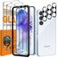 QsmQam 3 Stück Panzer Schutz Glas für Samsung Galaxy A55 5G und 3 Stück Kameraschutz, 9H Härte Schutzfolie, HD Displayschutz Folie, Anti-Kratzer, Bläschenfrei