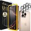 ivoler 3+3 Stück Panzer Schutz Glas für iPhone 16 Pro Max, 3 Stücke Schutzfolie Mit 3 Stück Kameraschutz und Positionierhilfe, 9H Härte, HD Klar, Anti-Kratz, Anti-Bläschen