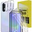 Wayneer Schutzfolie für Samsung Galaxy A36 5G für Panzerglas mit Rahmen Positionierhilfe, 3 Stück Panzer Schutz Glas & 3 Stück Kameraschutz, Anti-Kratzen Folie 9H Härte HD Folie