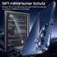 UniqueMe für Samsung Galaxy S25 Hülle - Handyhülle für Samsung S25 Case, 5 in 1 Set Rundumschutz Schutzhülle Cover,1 Handyhülle & 2 Schutzfolie & 2 Kameraschutz - Transparent